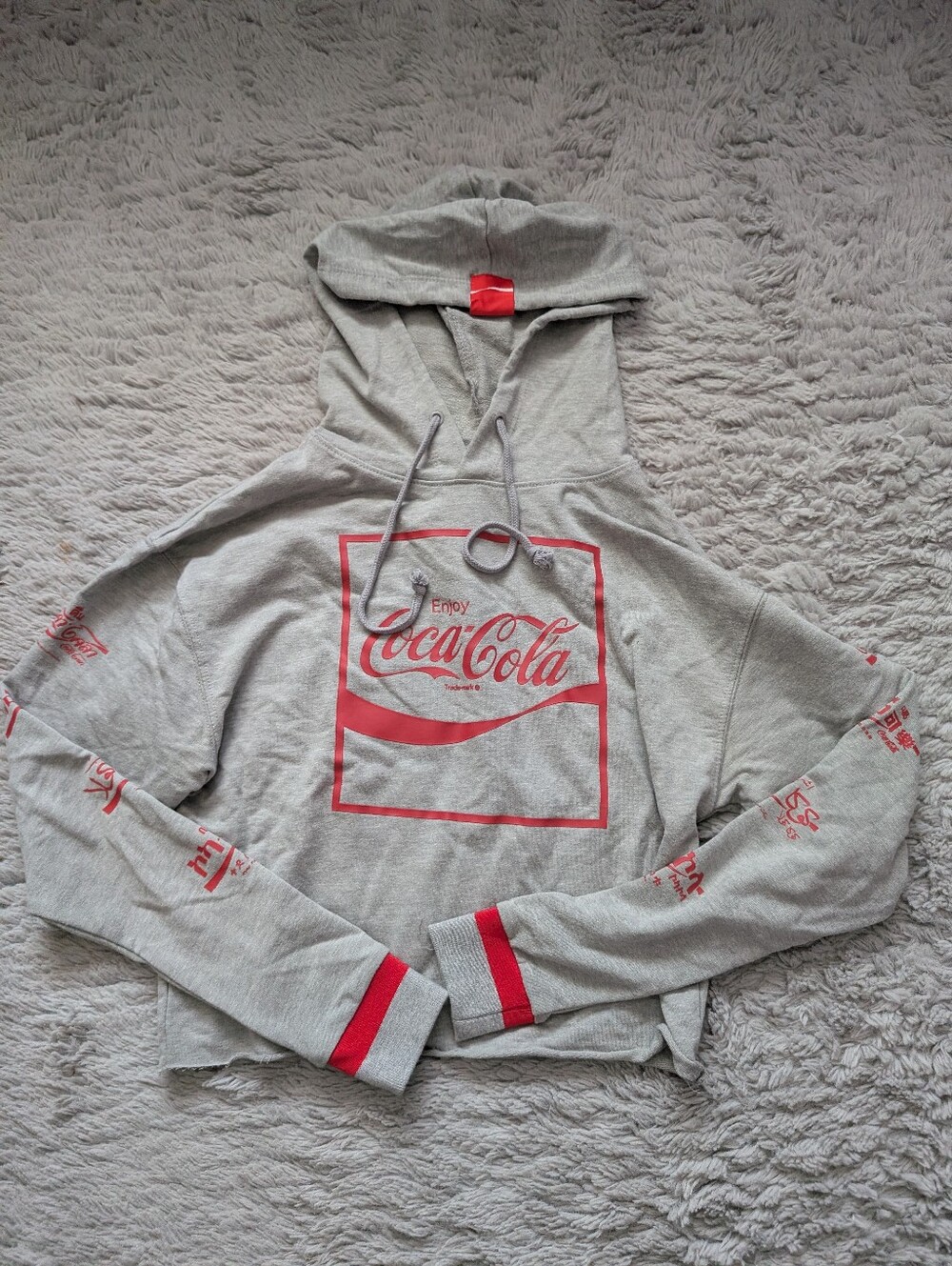 Cropped Coca Cola Hoodie
